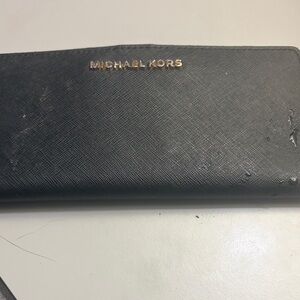 Michael Kors Black Saffiano Leather Wallet